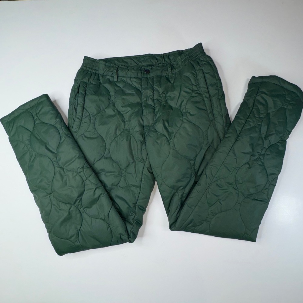 Mifland‎ Quilted Onion Padded Pants Forest Green Small FW22 Evolution Gorpcore